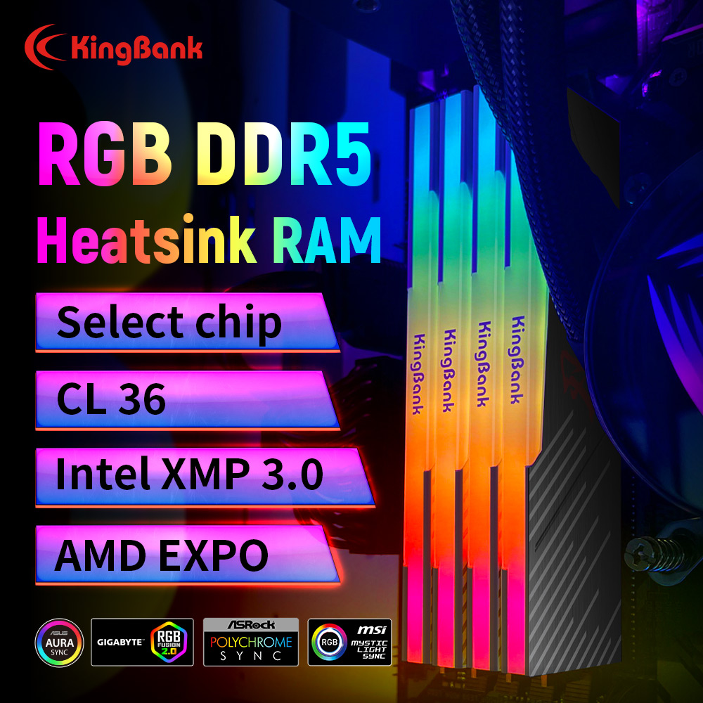 KingBank KRRB DDR5 RGB 16GB /1 - Ddr5 64Gb recension och pris