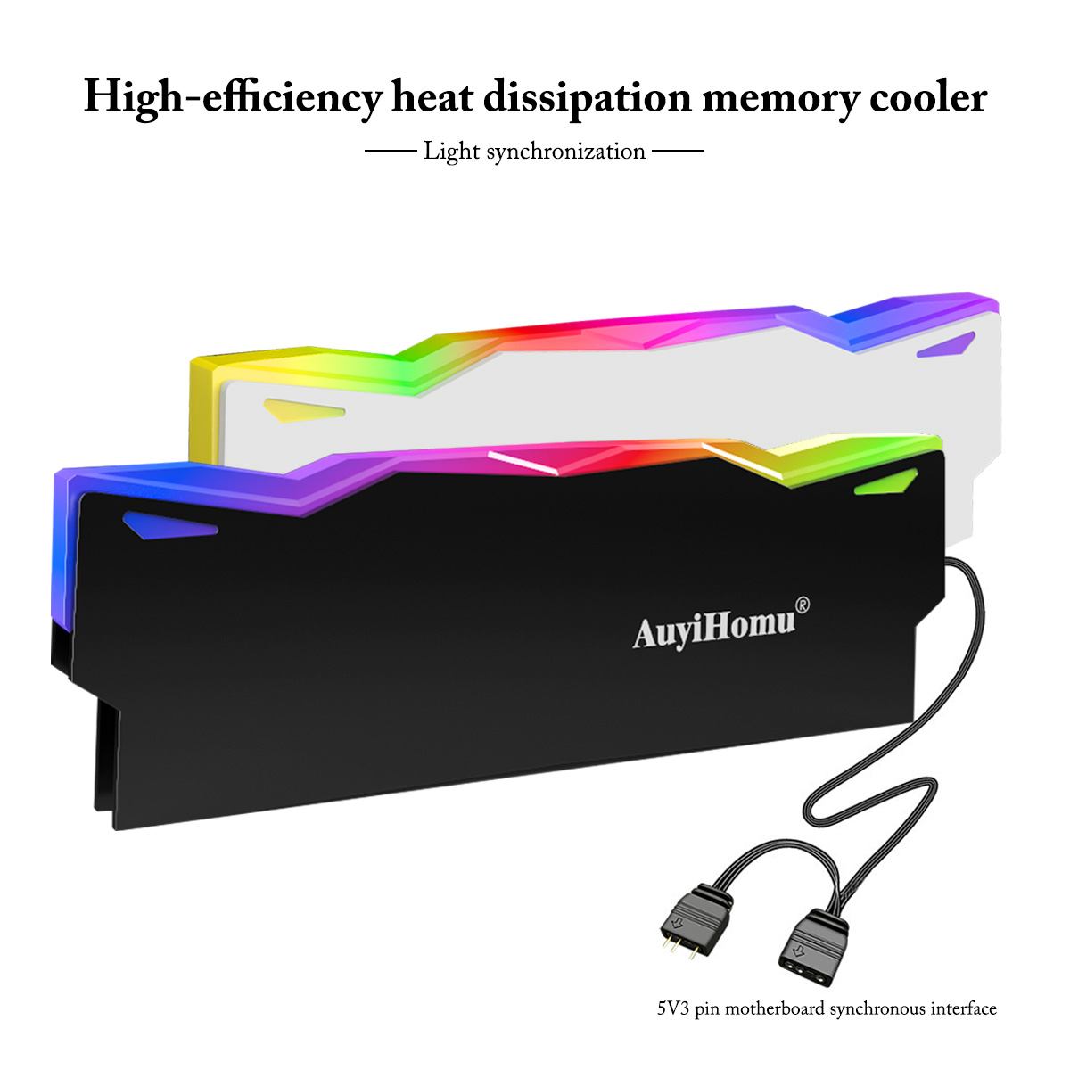 AuyiHomu RGB Heatsink, 5V 3Pin - Ddr5 Rgb Ram recension och pris